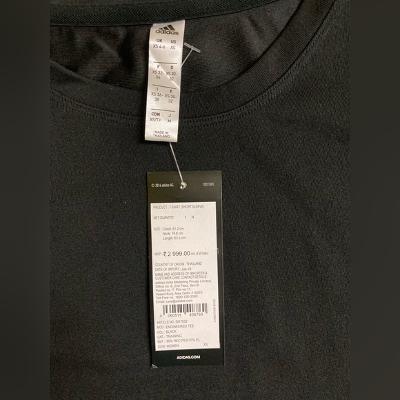 ADIDAS
Women Self Design Round Neck Black T-Shirt - Picture 7 of 7